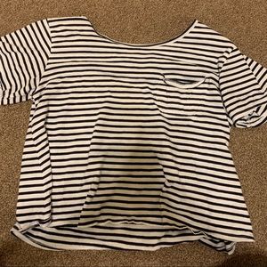 striped croptop